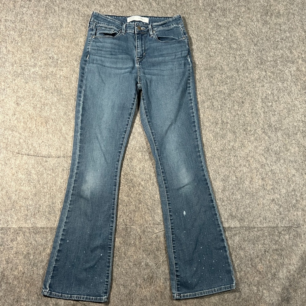 Levis Strauss Signature Men's Jeans Size W28 x L32 Denim Blue Mid Rise Bootcut